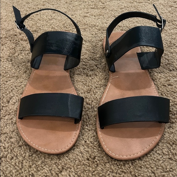 New! Rue21 Black Strappy Sandals - Picture 2 of 5